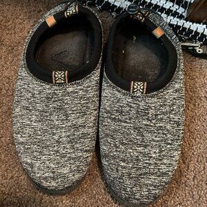 ACORN EXPLORER SHOE SLIPPER BLACK HEATHERED SLIP‎ ON 10.5 -11.5